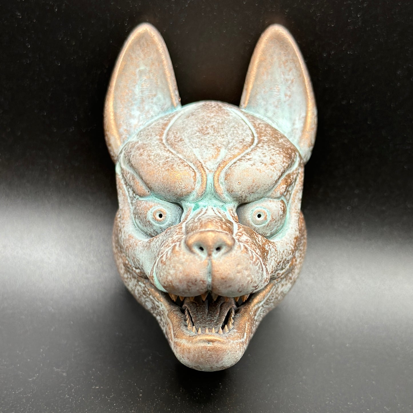 Kitsune mask magnetic sculpture