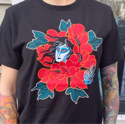 Yurei Peony shirt